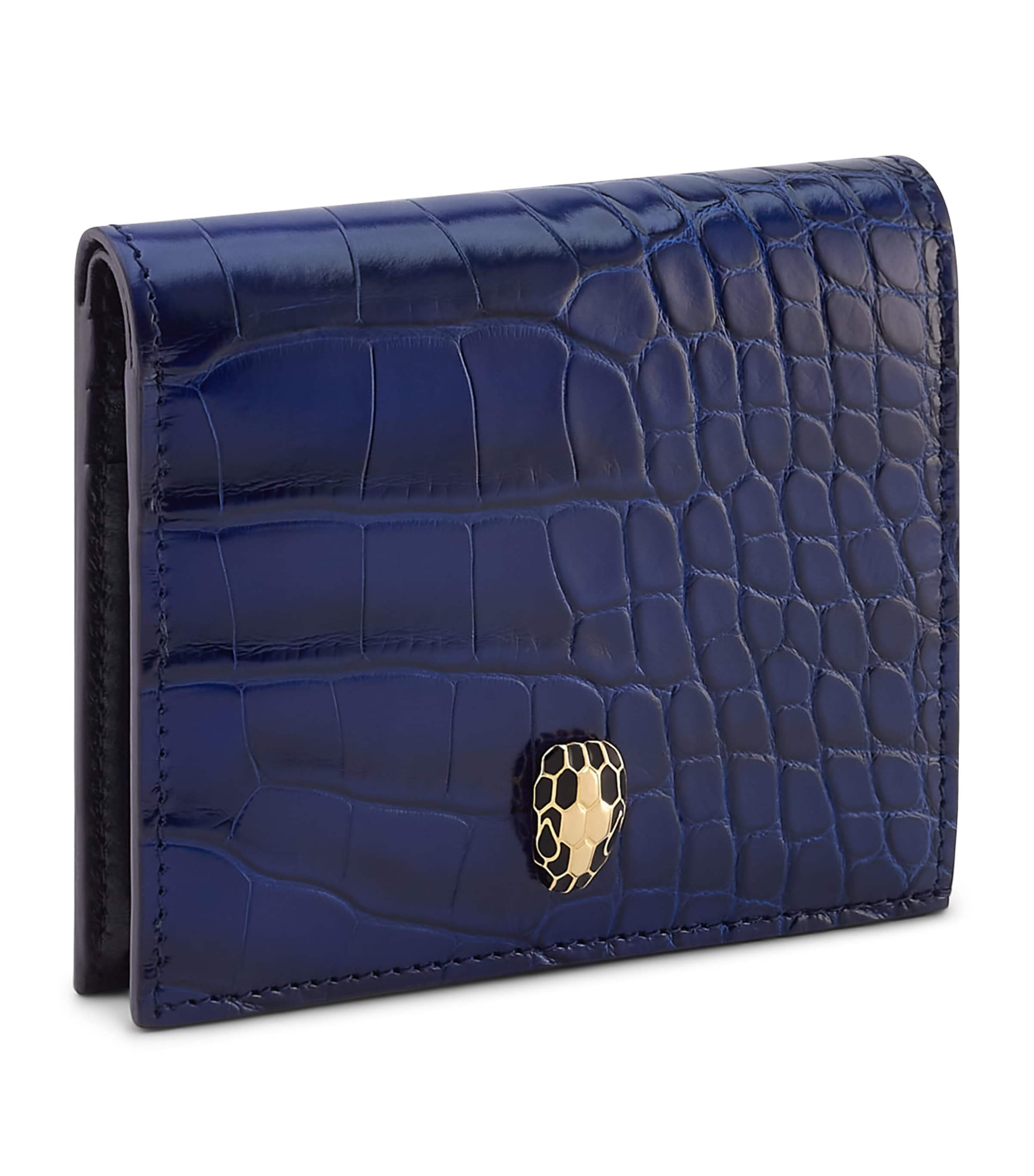 Alligator Leather Serpenti Forever Compact Wallet