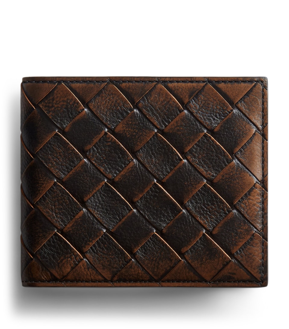 Bottega Veneta Leather Intrecciato Bifold Wallet