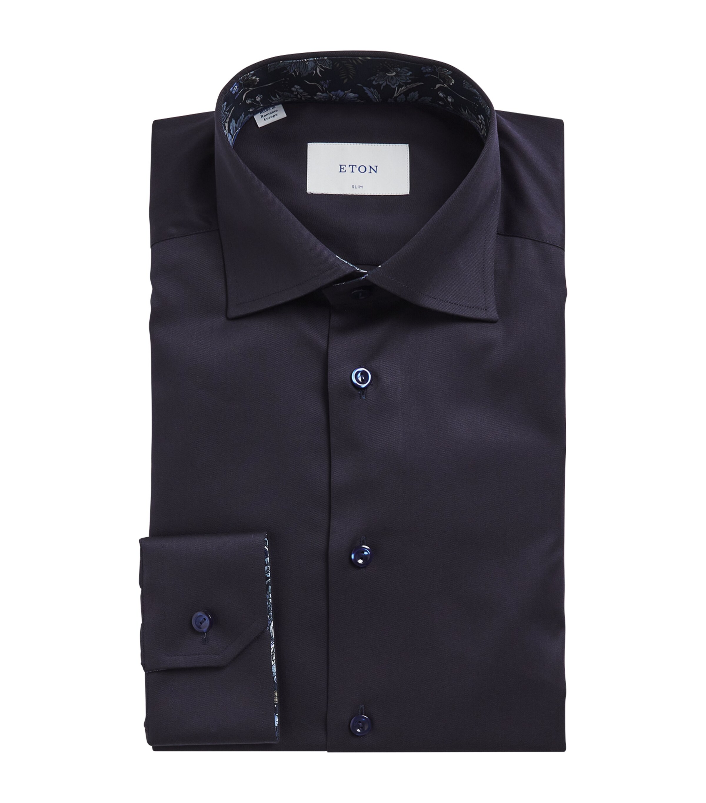 Signature Twill Floral-Trim Shirt