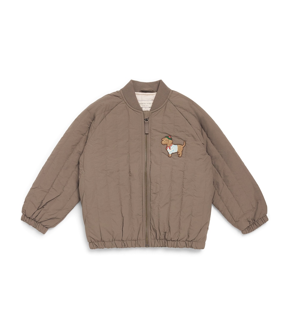 KONGES SLOJD Quilted Juno Bomber Jacket Walnut