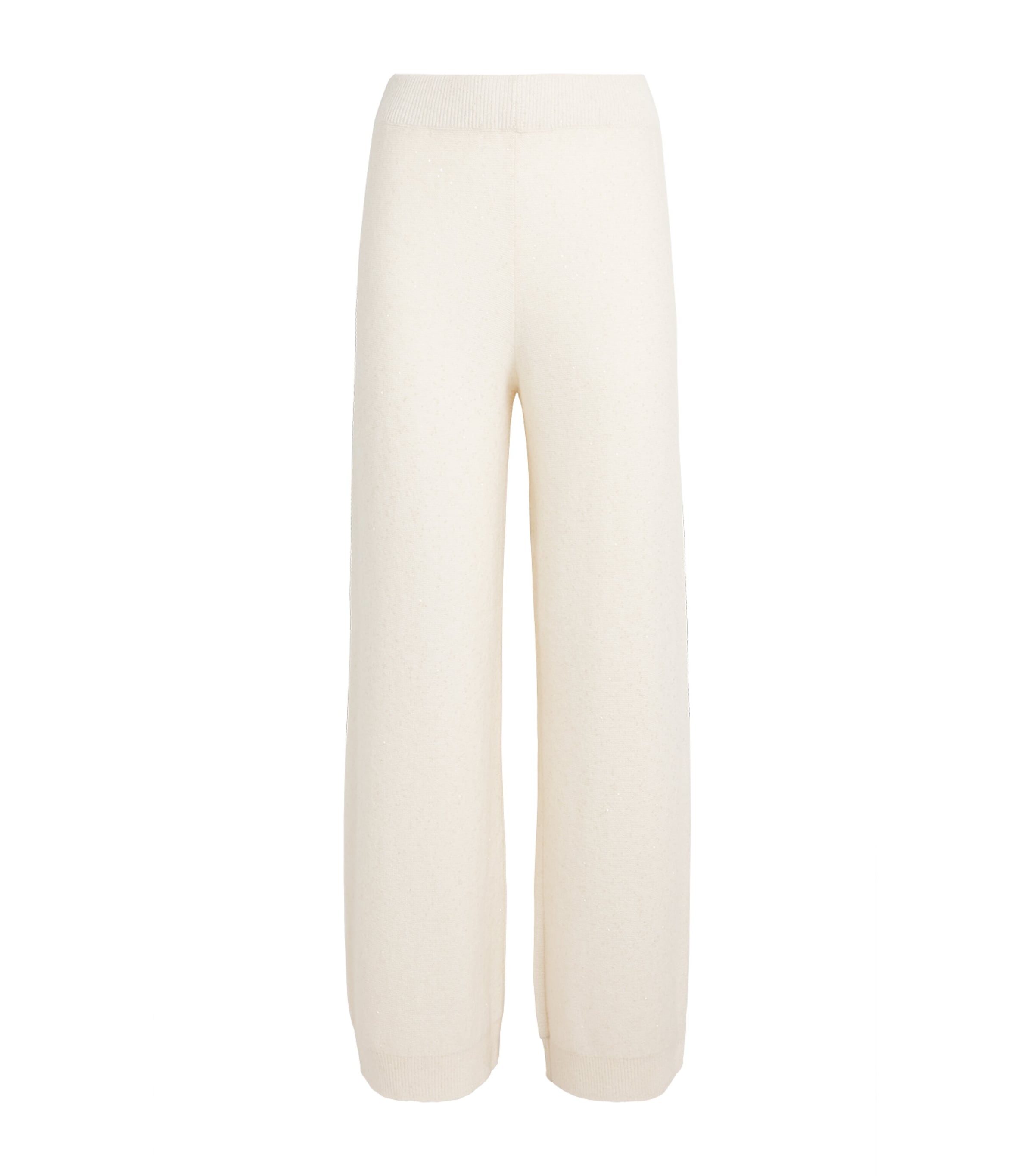 Fabiana Filippi Womens Sequin-Embellished Trousers Bianco