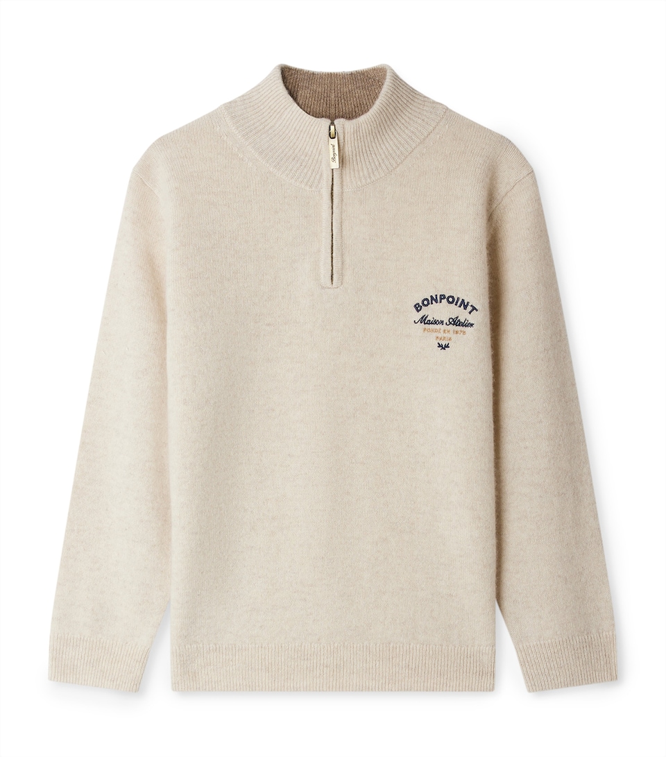 Cashmere Gert Quarter-Zip Sweater (4-8 Years)