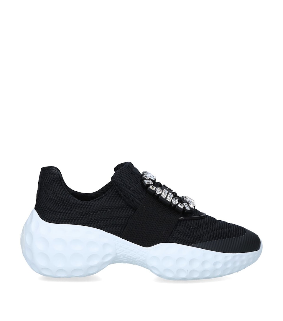 Roger Vivier Viv' Run Moonlight Sneakers Blk/white
