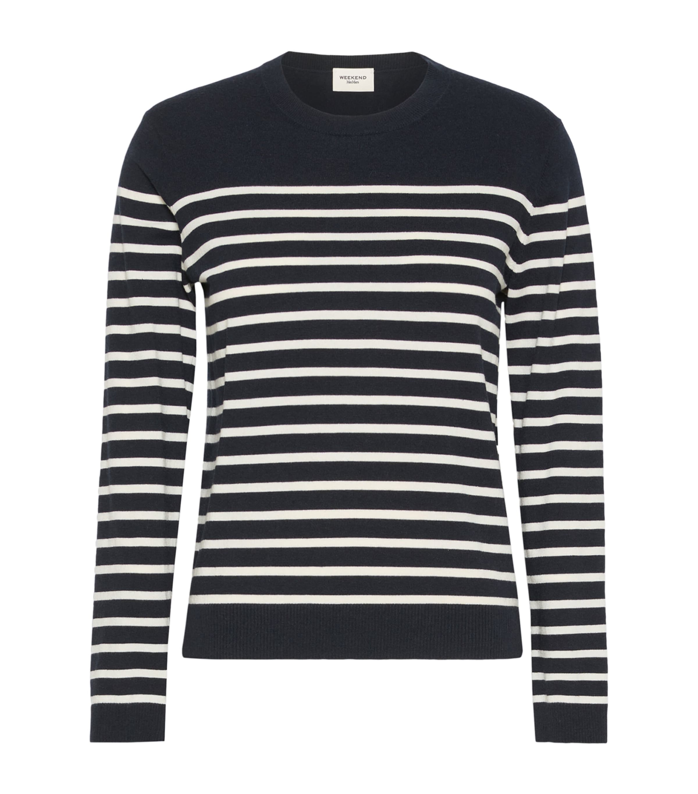 Weekend Max Mara Womens Stripe Sweater Navy