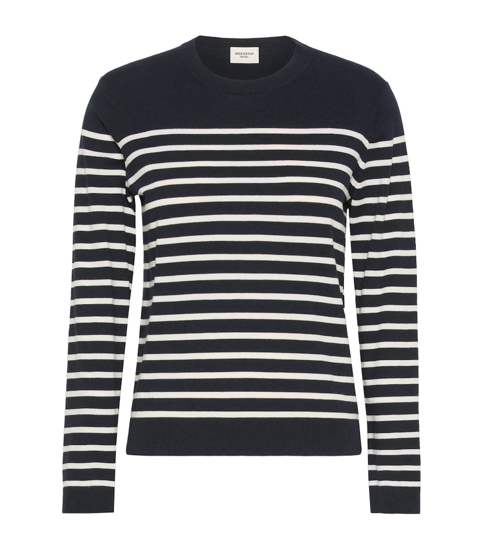 Weekend Max Mara Womens Stripe Sweater Navy