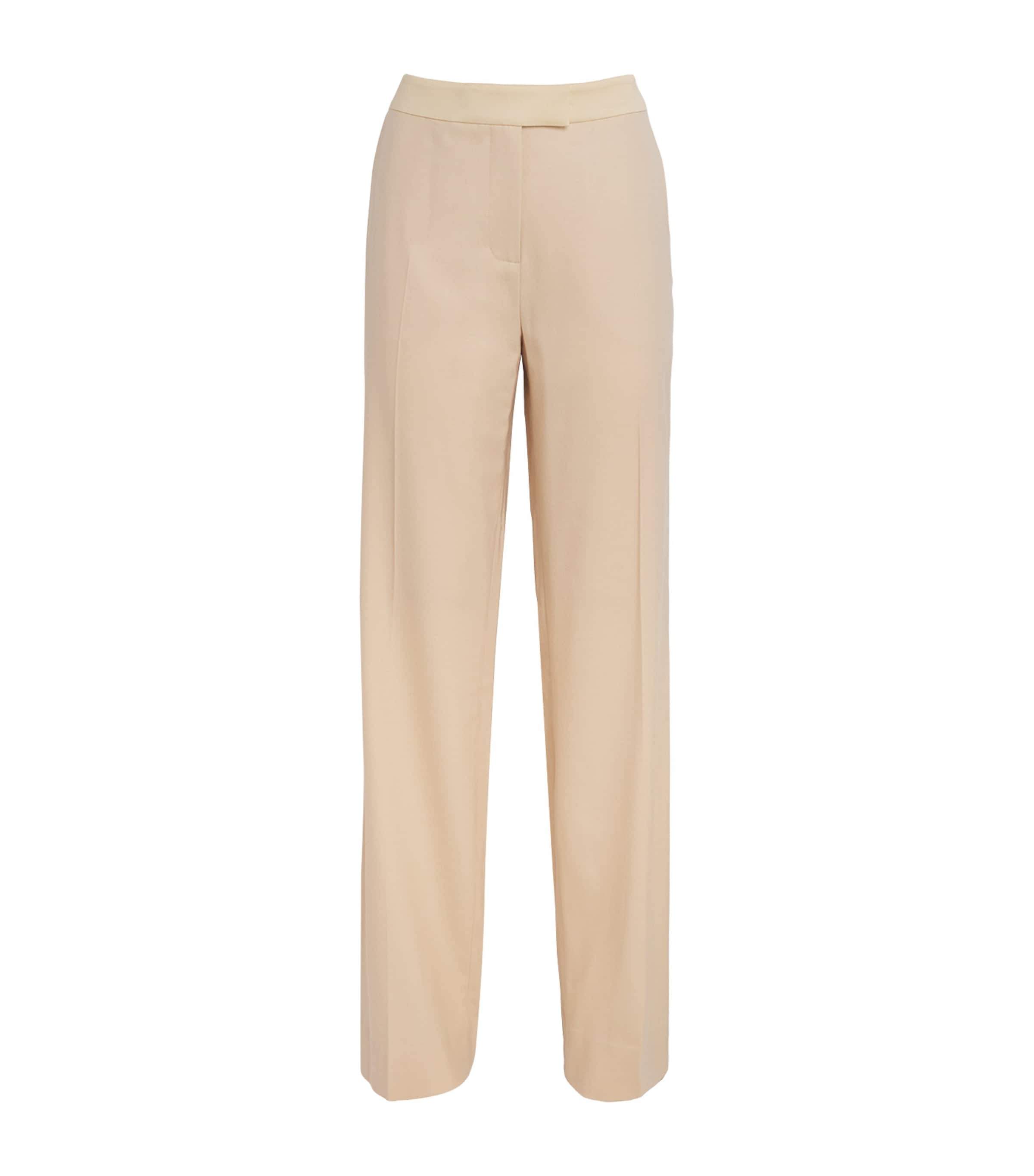 Zimmermann Womens Wool Valiant Straight Trousers Cream