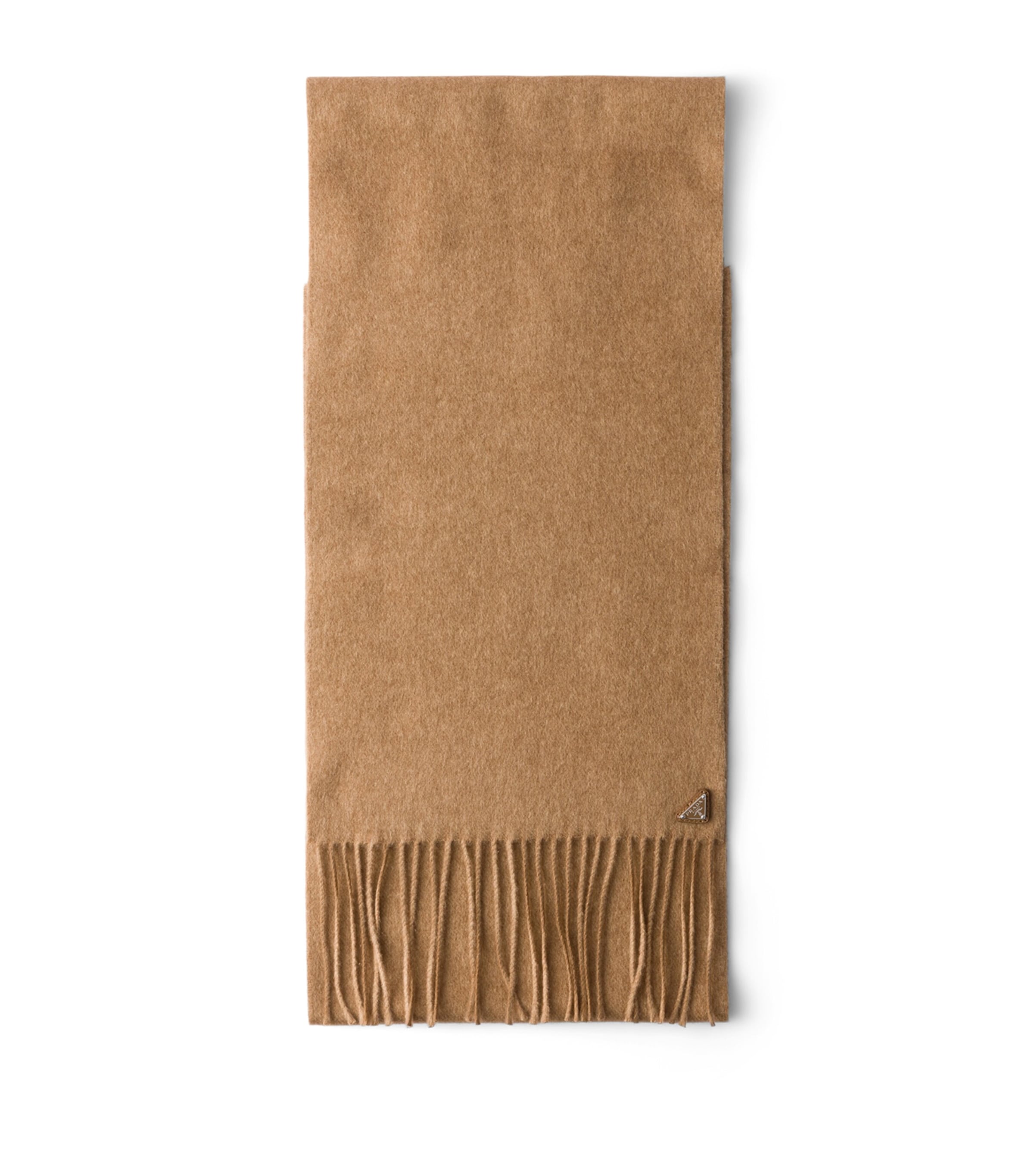 Prada Silk-Cashmere Scarf Brown