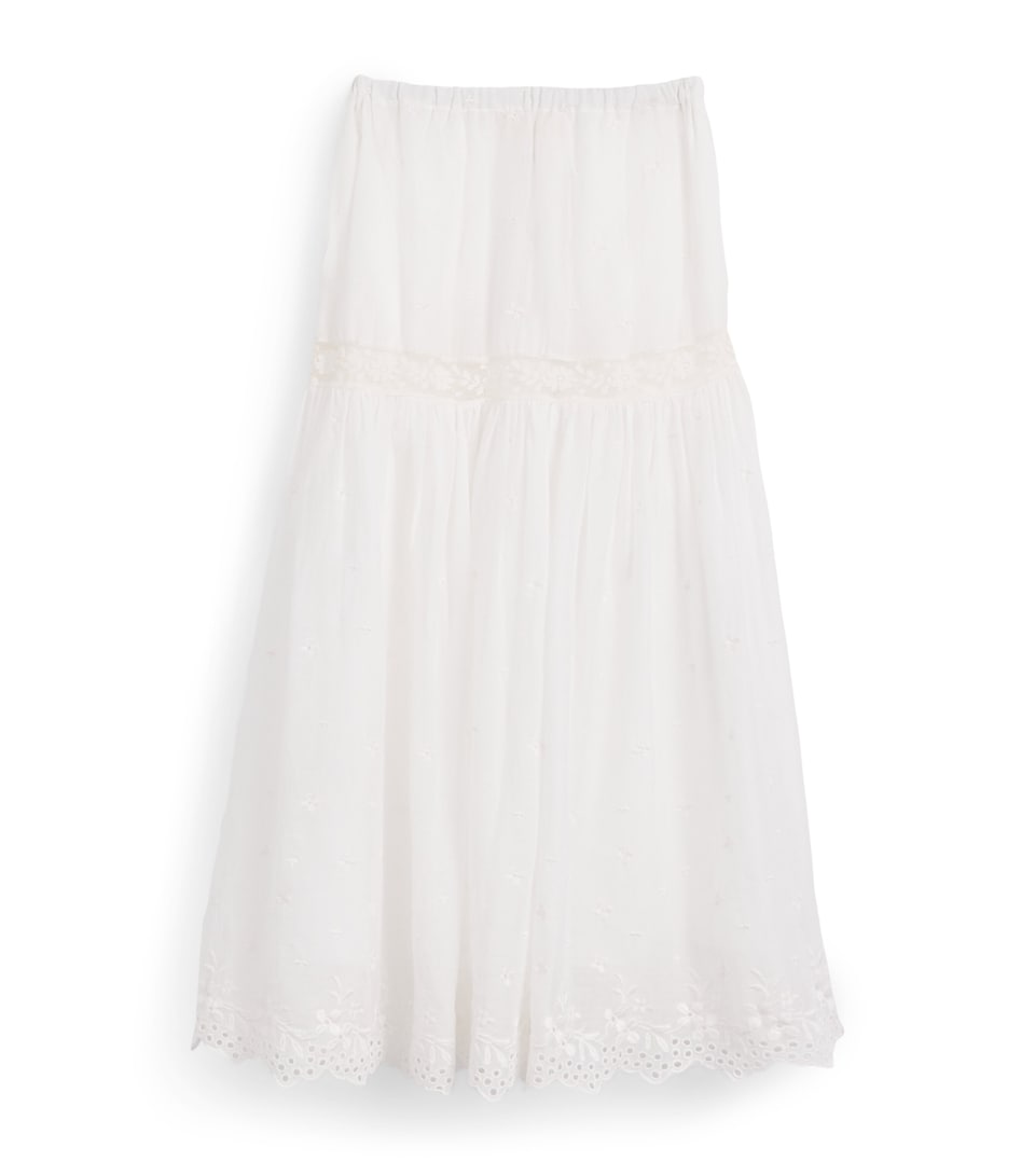 LoveShackFancy Cotton Lace Norael Skirt (7-14 Years) Ivoryivory
