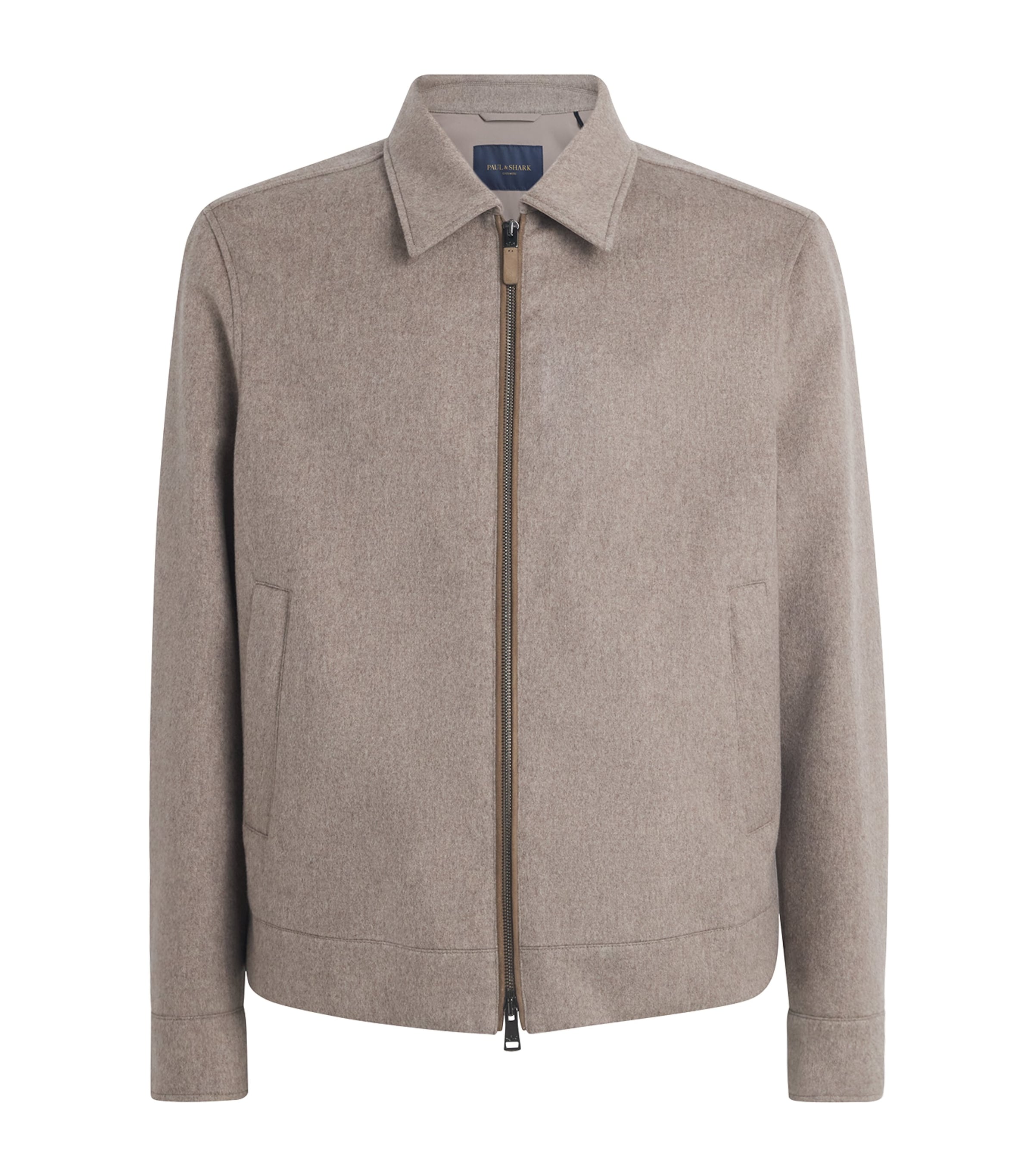 Paul & Shark Mens Cashmere Jacket Taupe Camoscio