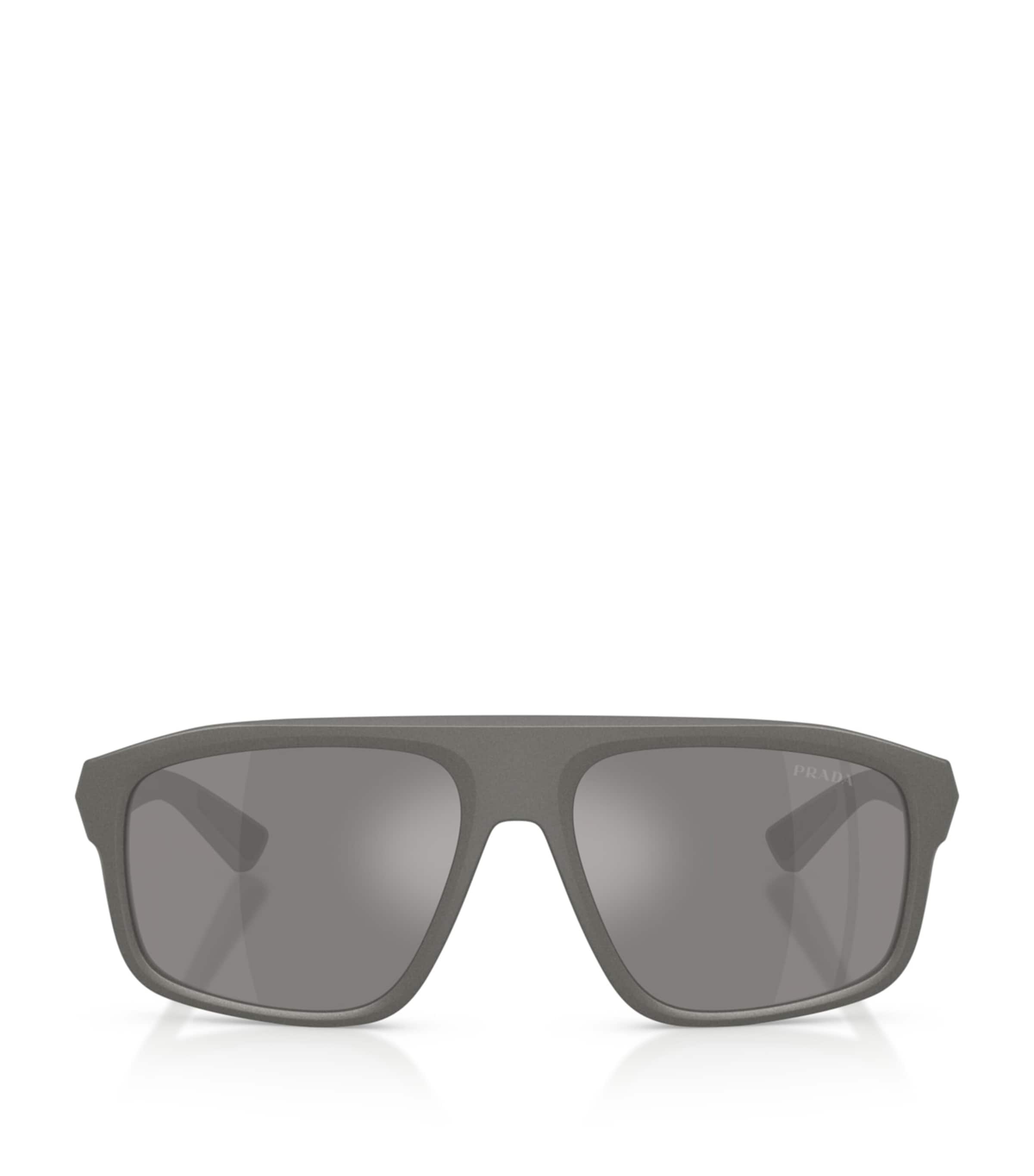 Prada Linea Rossa Irregular Sunglasses Grey