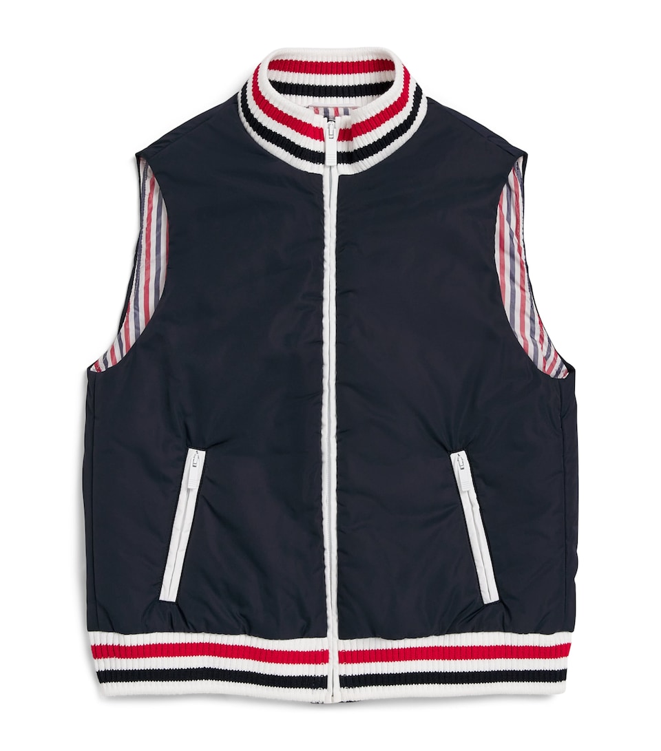 Ribbed-Trim Padded Gilet (2-12 Years)