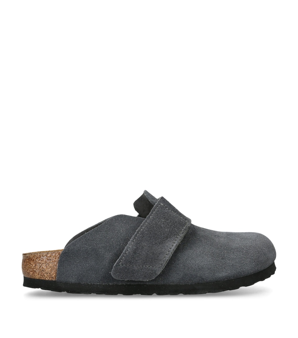 Birkenstock Suede Loma Clogs Grey/dark