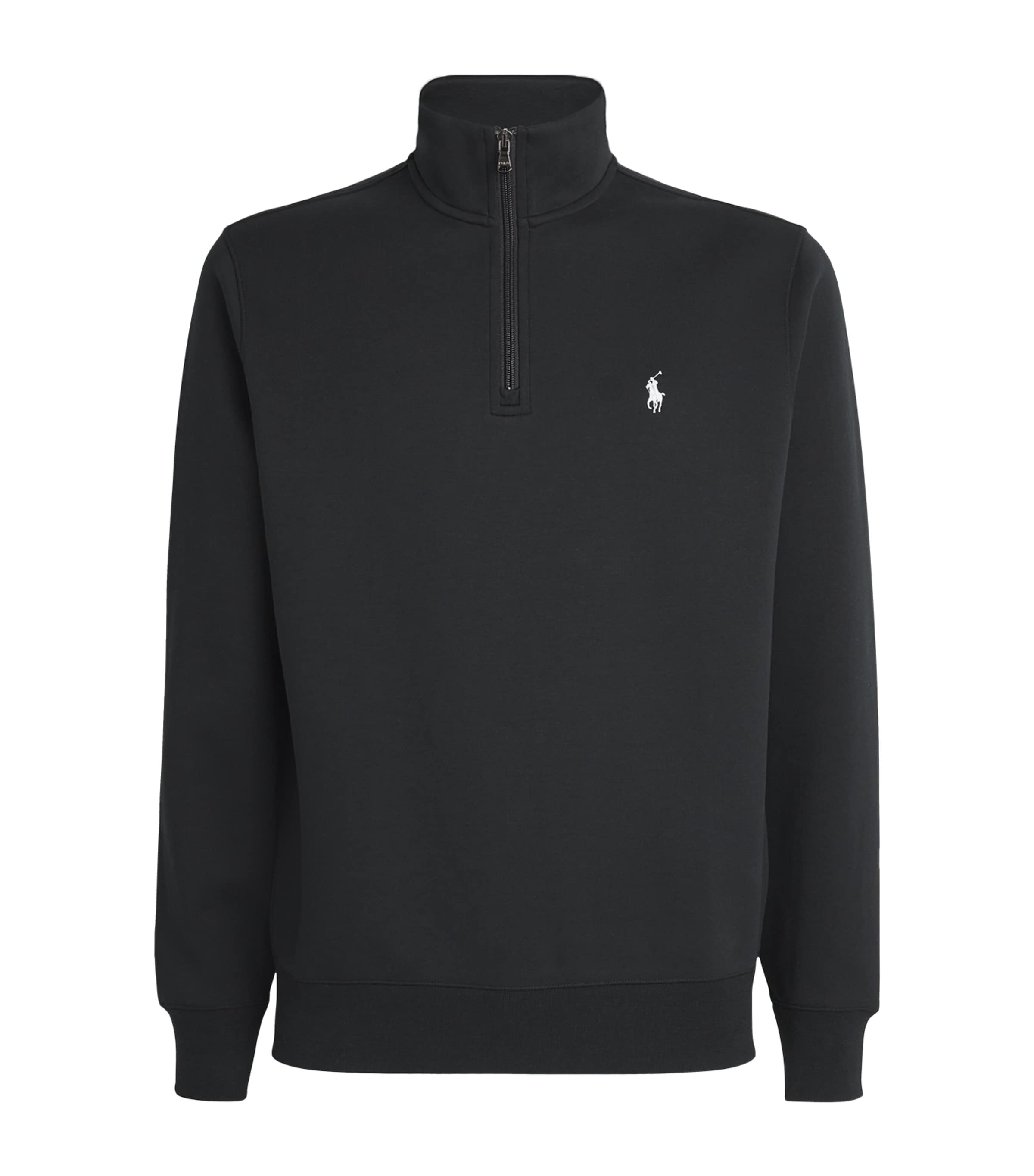 Cotton-Blend Quarter-Zip Sweatshirt