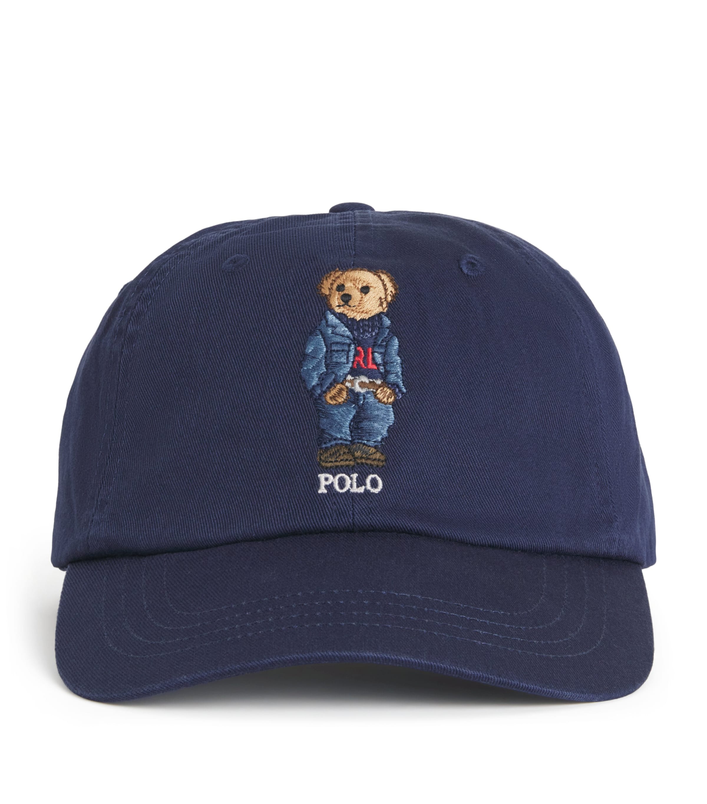Cotton Polo Bear Baseball Cap
