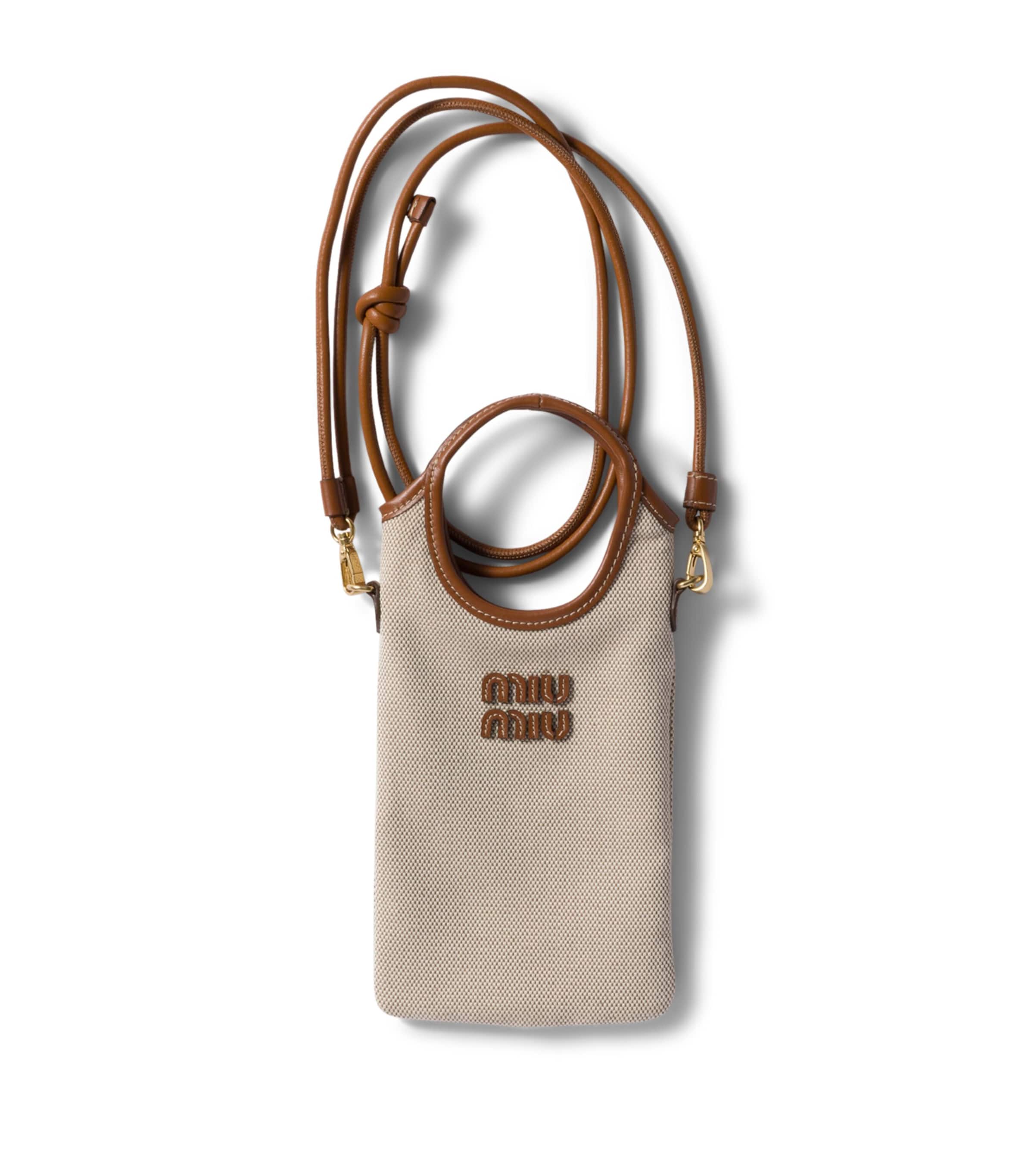 Miu Miu Canvas Logo Phone Case