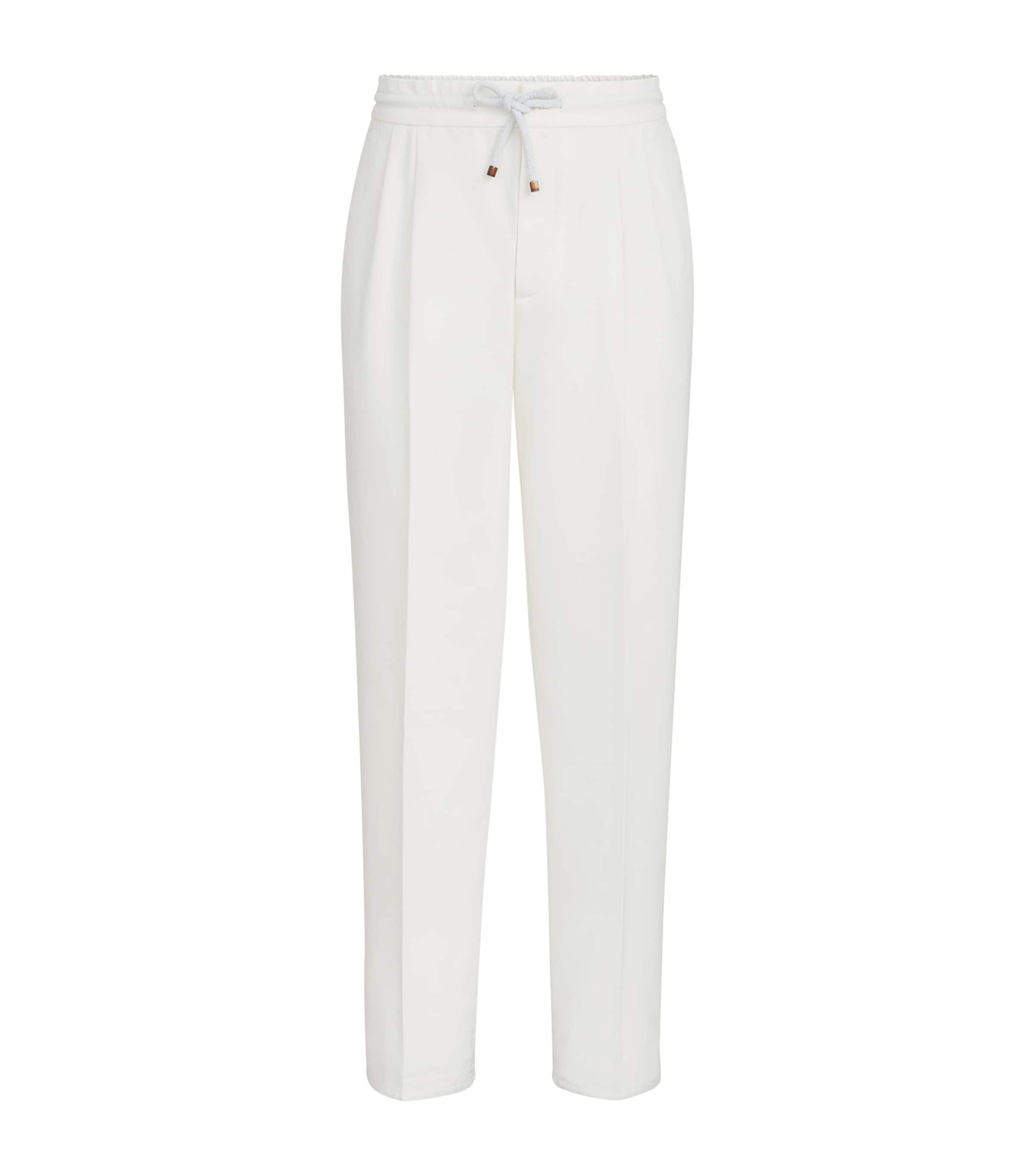 Brunello Cucinelli Mens Cotton Gabardine Drawstring Trousers