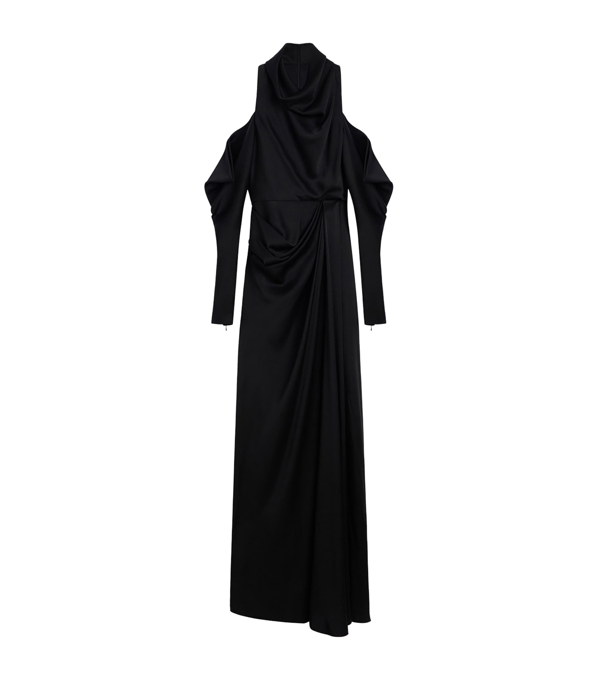Givenchy Womens Satin Draped Gown