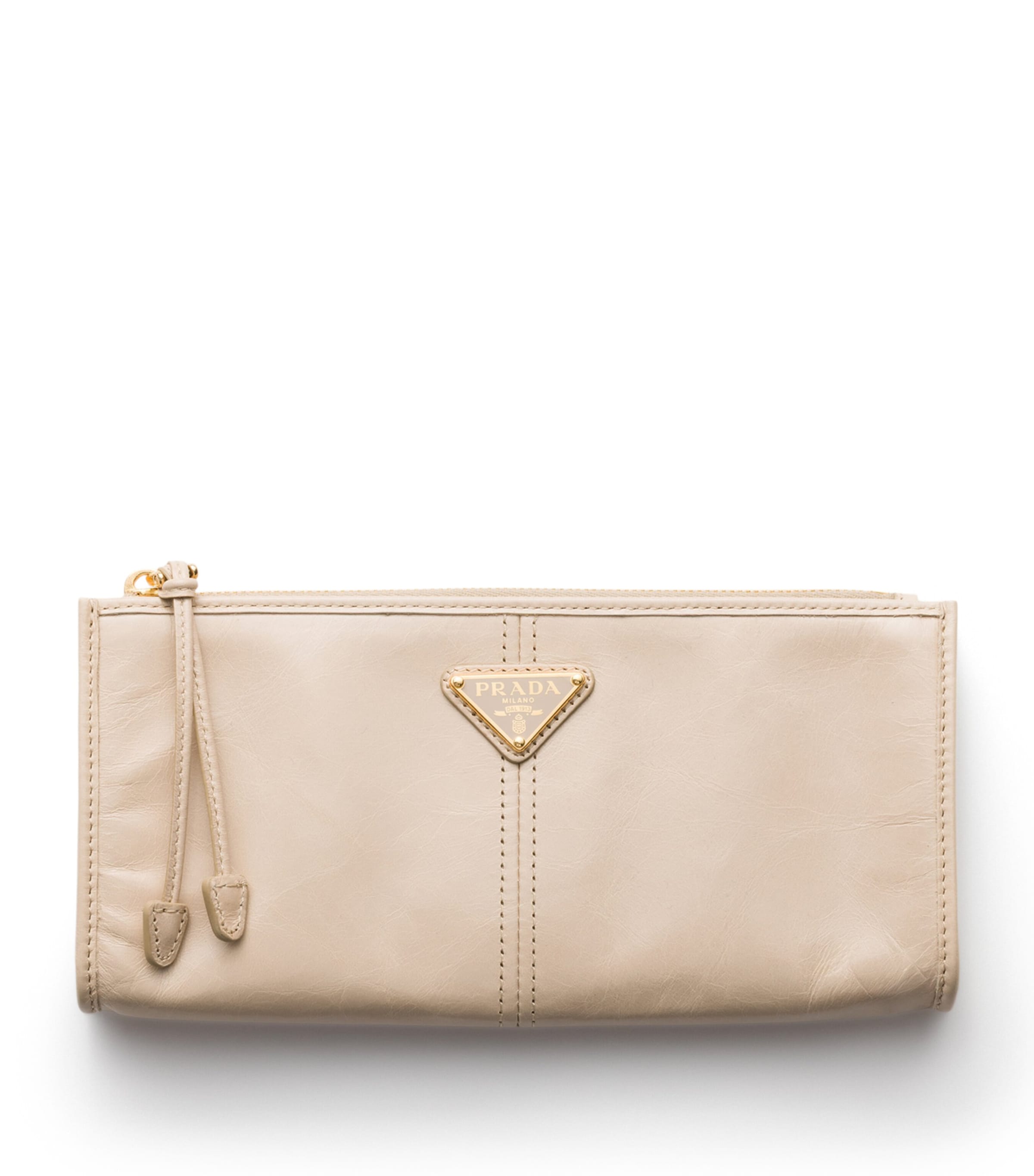 Prada Calf Leather Logo Pouch