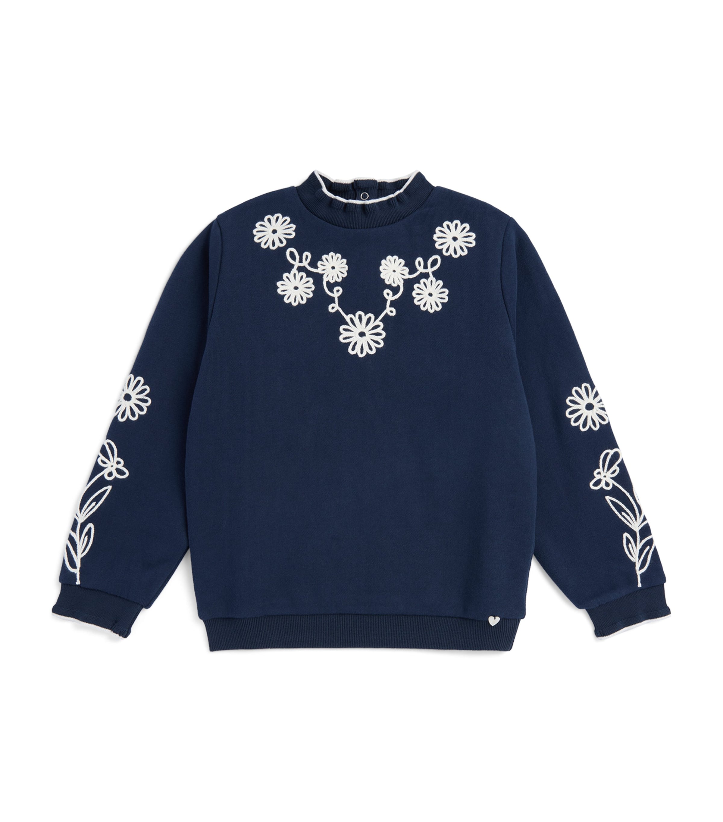 Tartine et Chocolat Floral-Embroidered Sweatshirt (3-14 Years)
