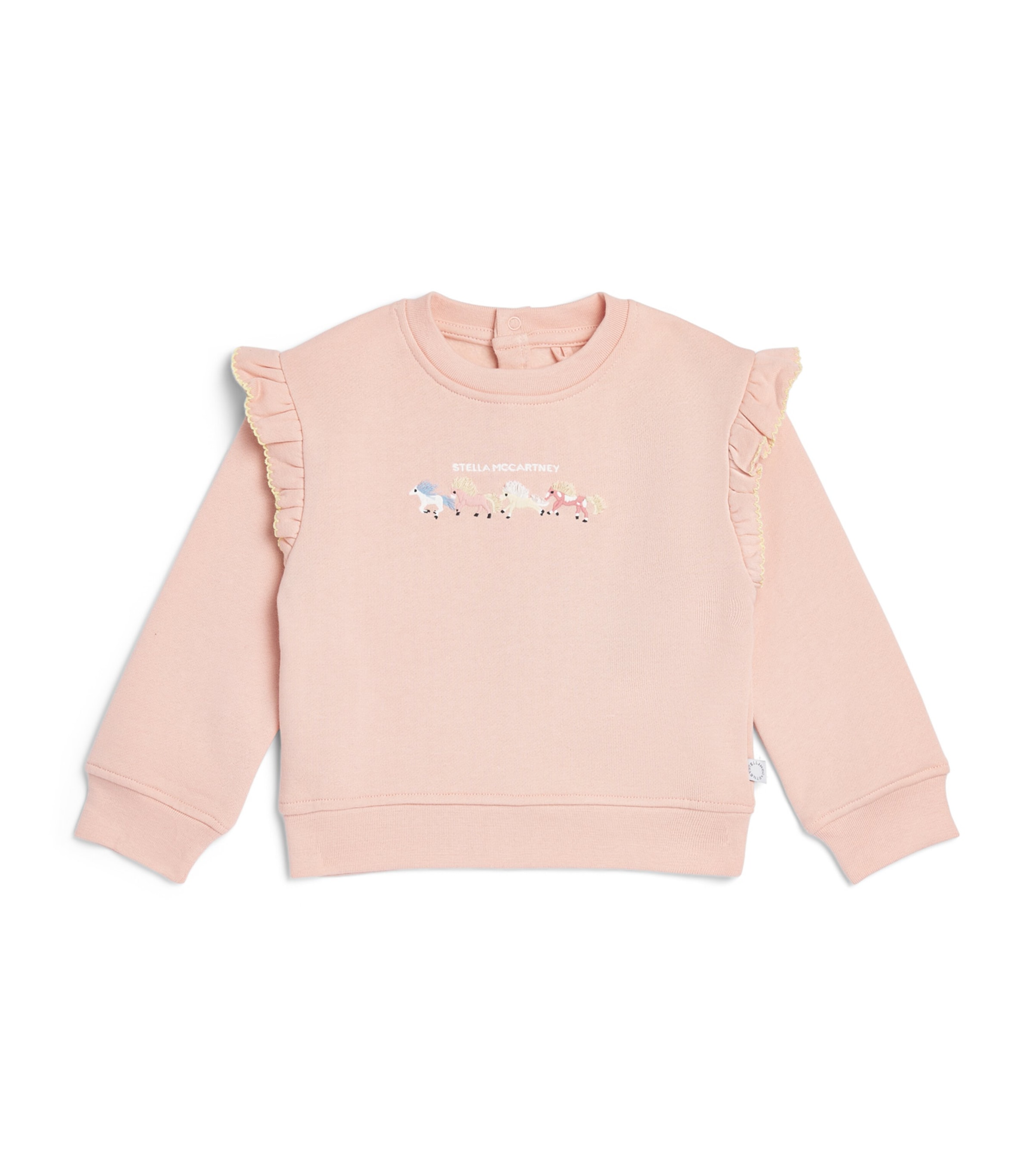 Stella McCartney Kids Embroidered Horse Sweatshirt (6-36 Months) Rosa