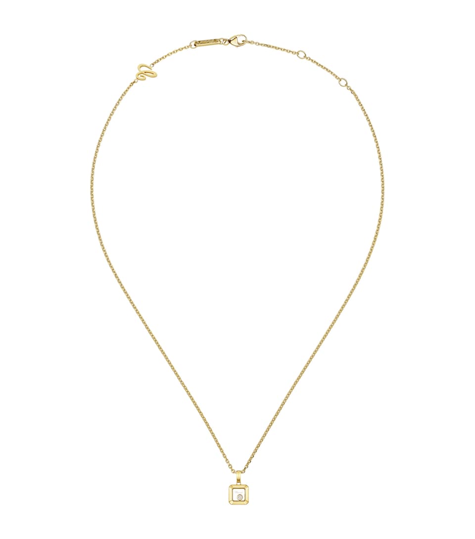 Yellow Gold and Diamond Happy Diamonds Icons Necklace