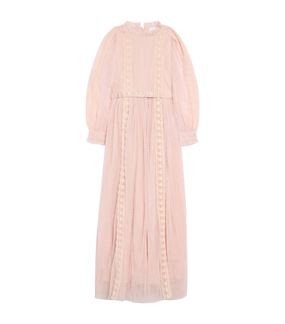 Pindot Lace Dress (4-16 Years)