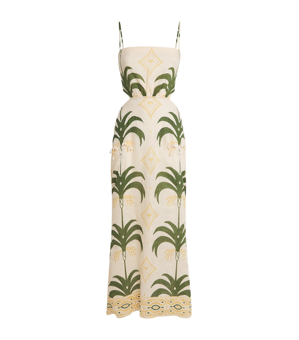 Linen Tactile Winds Maxi Dress