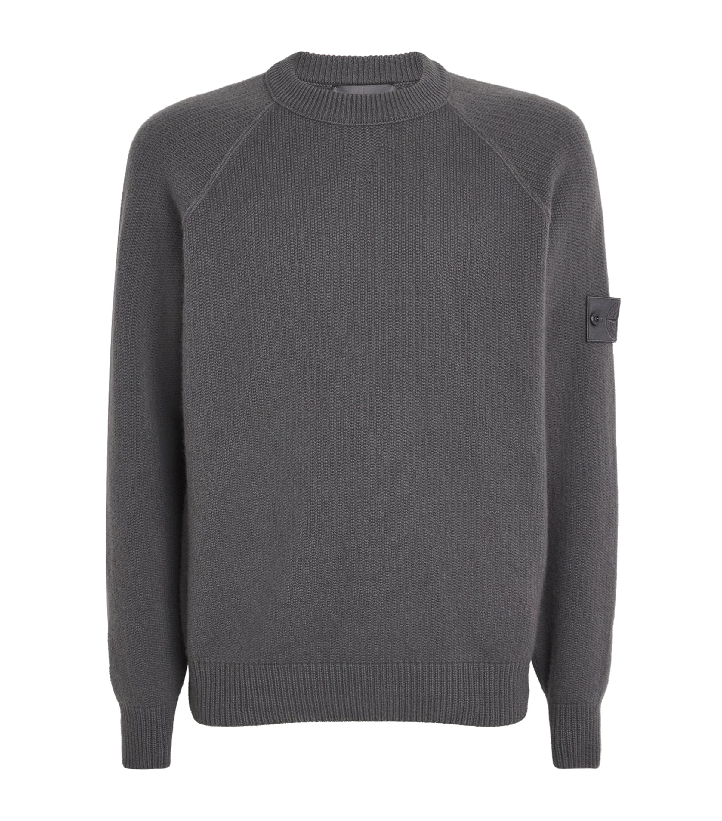 GHOST PIECE Cashmere Crew-Neck Sweater