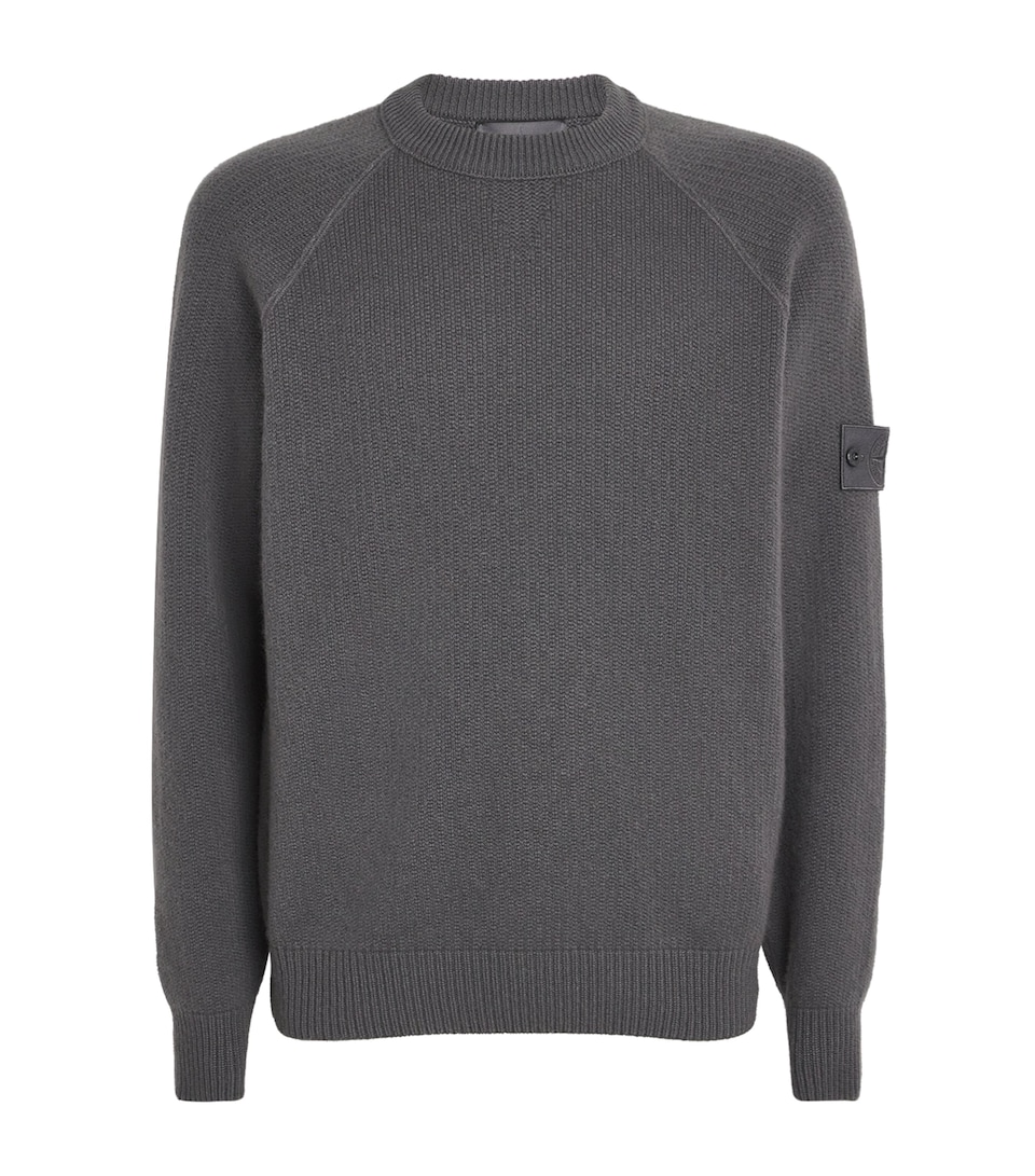 GHOST PIECE Cashmere Crew-Neck Sweater