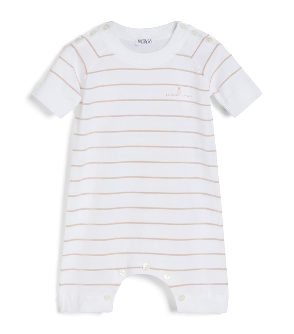 Cotton Stripe Playsuit (3-24 Months)