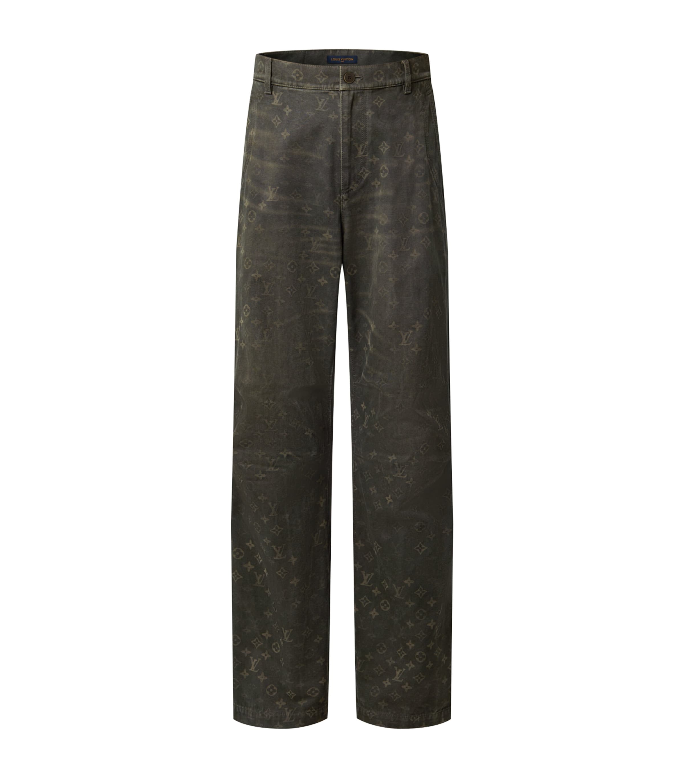 Waxed Denim Trousers