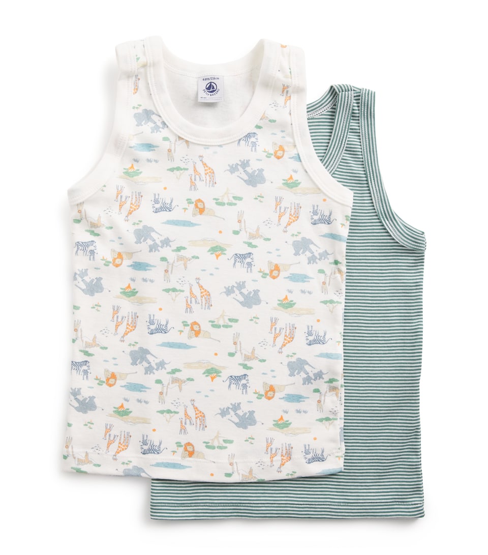 Set of 2 Cotton Vest Tops (2-12 Years)