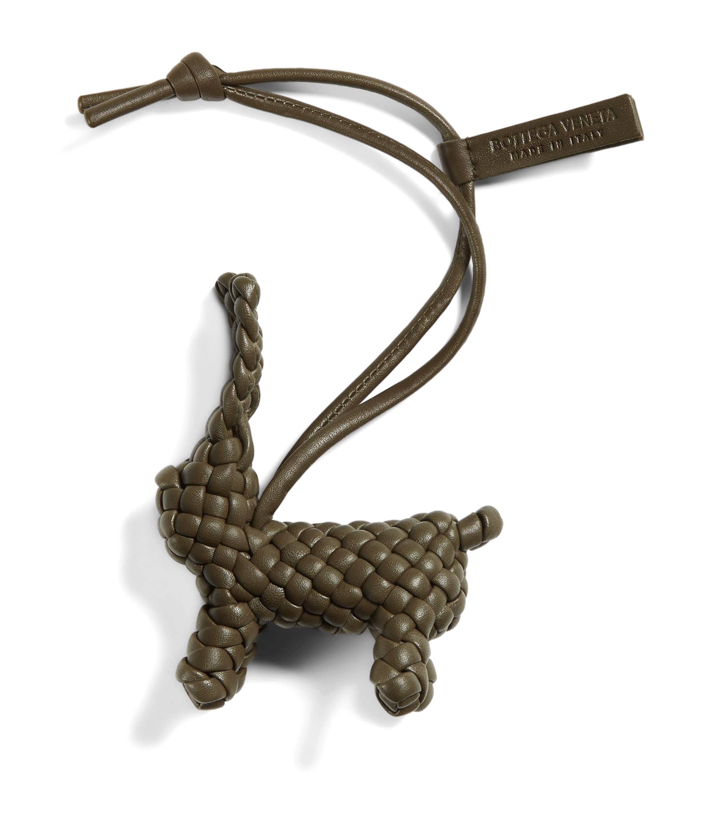 Bottega Veneta Leather Intrecciato Rabbit Charm