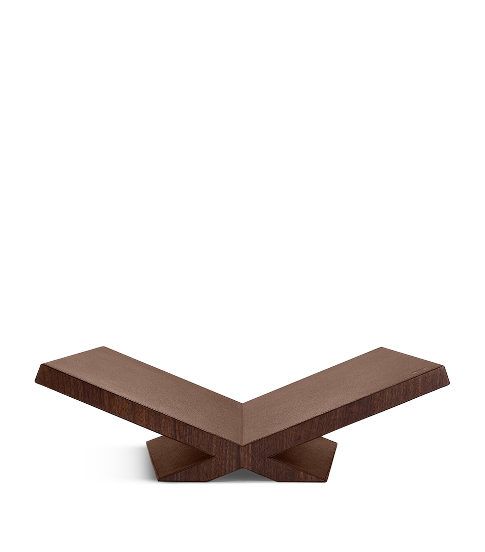 Walnut-Leather Ultimate Culture Bookstand