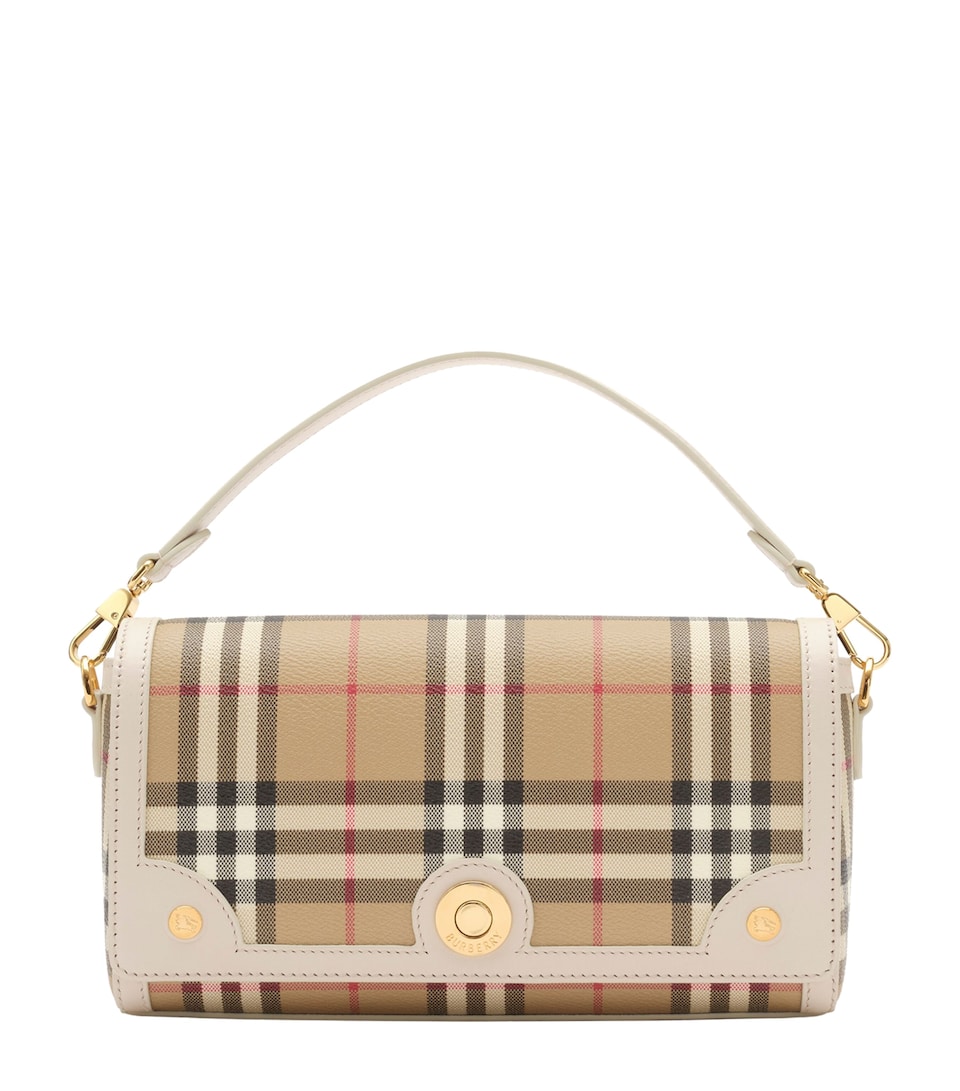 Burberry Check Note Top-Handle Bag Vntg Chk/soap