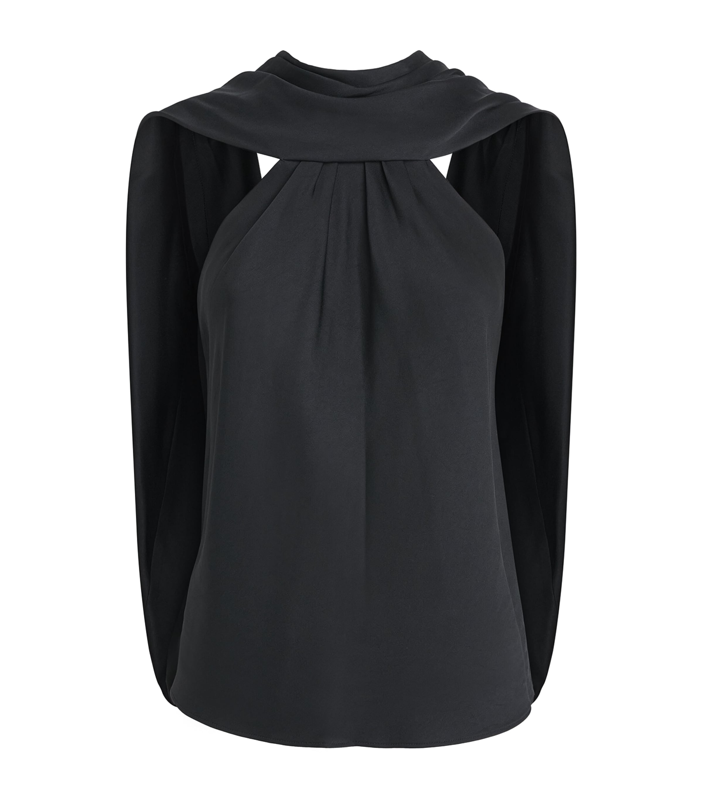 Simkhai Satin Scarlett Top Black