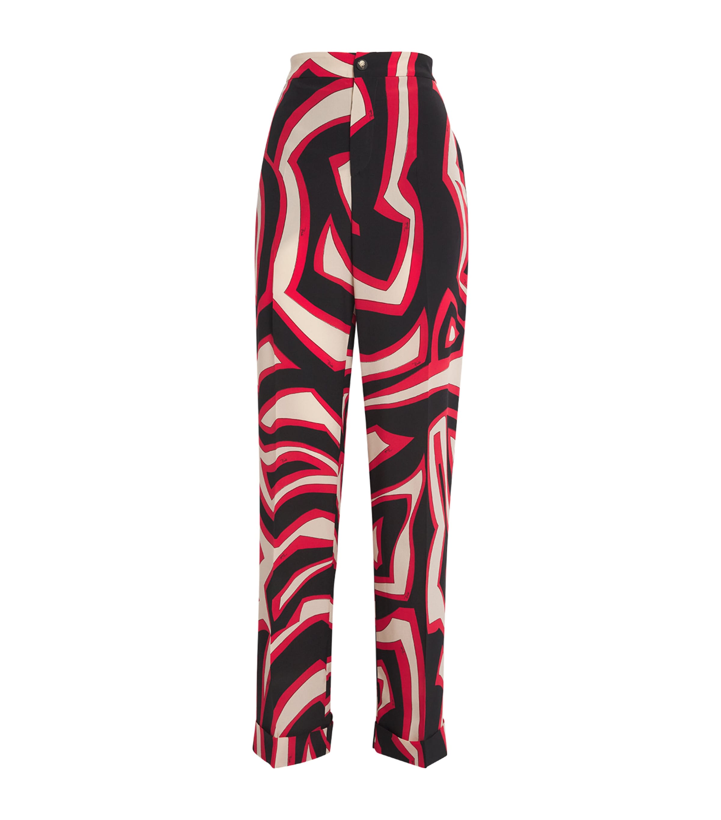 Silk Labirinto Print Trousers