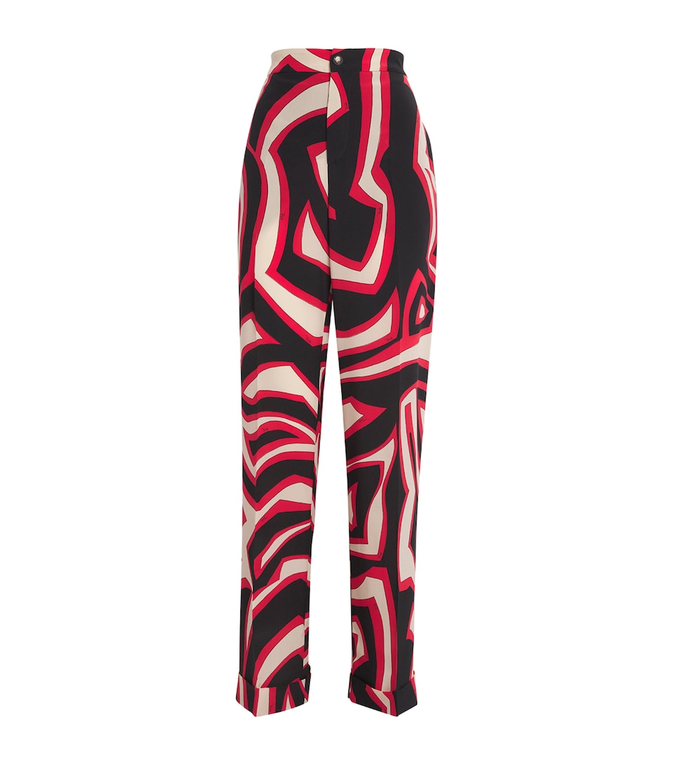 Silk Labirinto Print Trousers