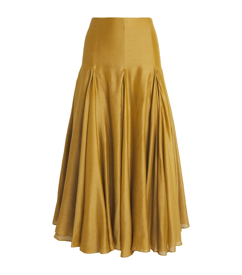 Khaite Womens Coda Maxi Skirt Bronze