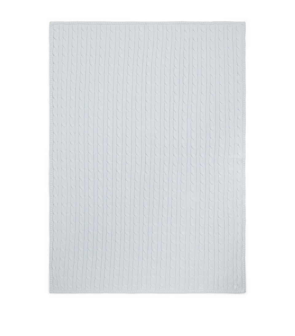 Cashmere Cable-Knit Blanket