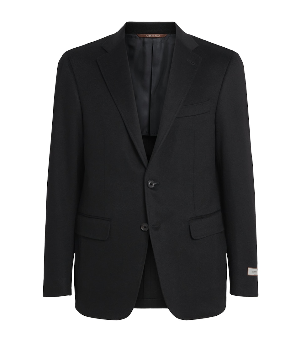 Canali Mens Cashmere Kei Blazer Black