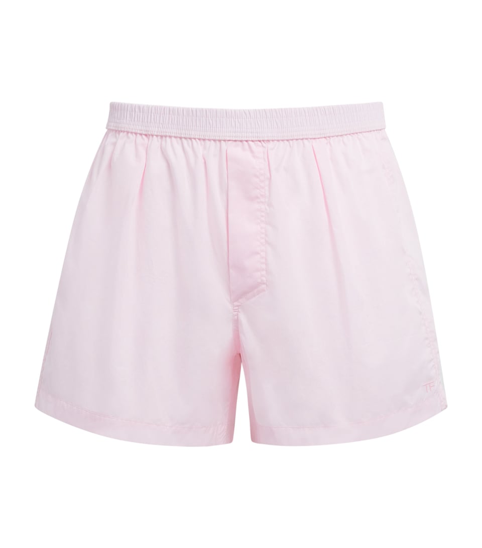 TOM FORD Mens Cotton Poplin Boxer Shorts Light Pink
