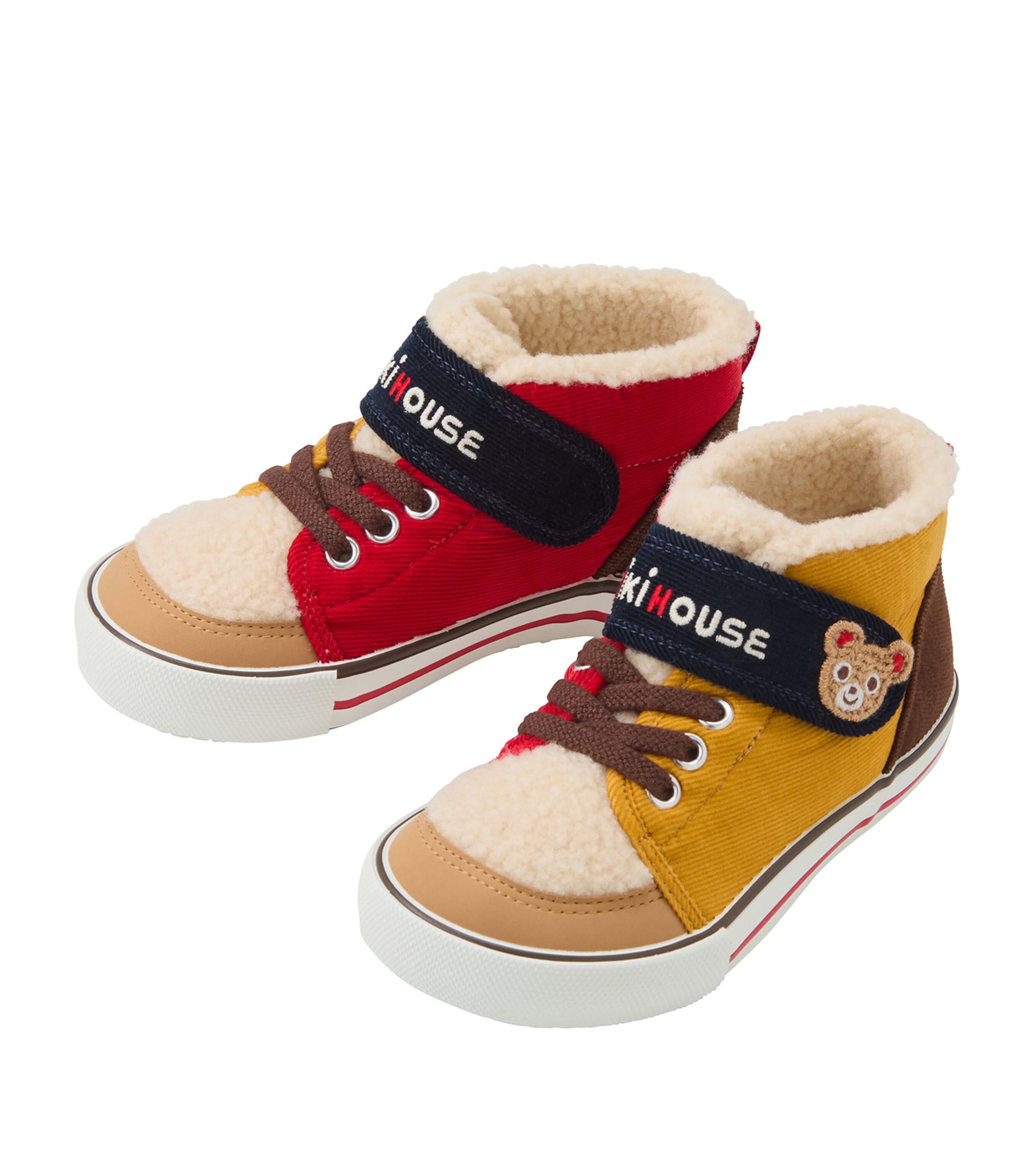 Corduroy-Faux Shearling Pucchi Sneakers