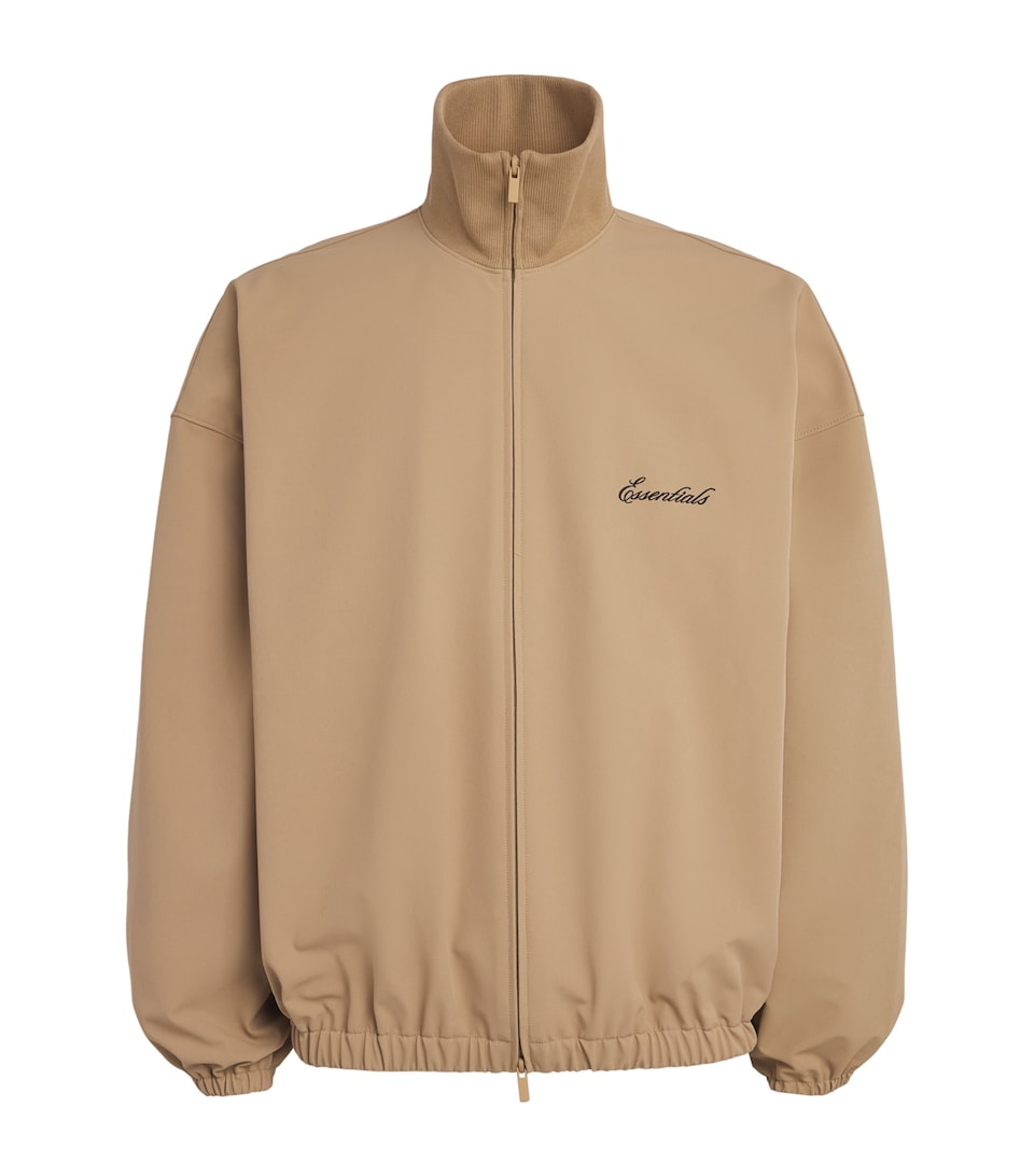 FEAR OF GOD ESSENTIALS Mens Signature Track Jacket Dune