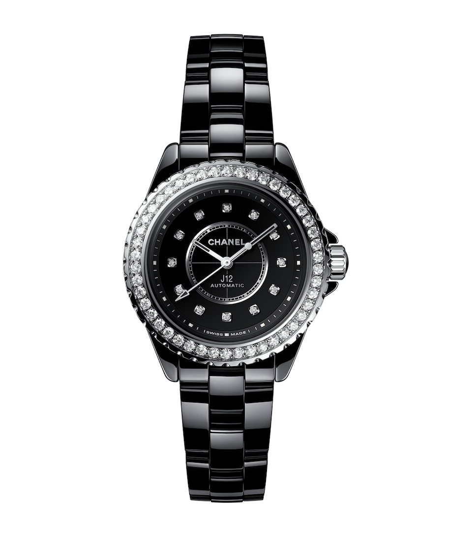 Ceramic, Steel and Diamond J12 Calibre 12.2 Watch 33mm