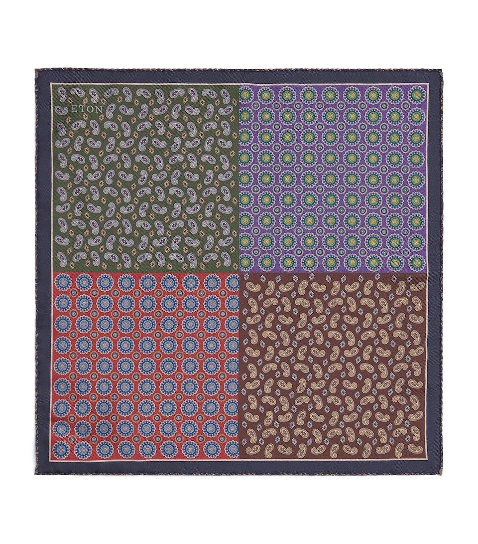 Silk Paisley Pocket Square