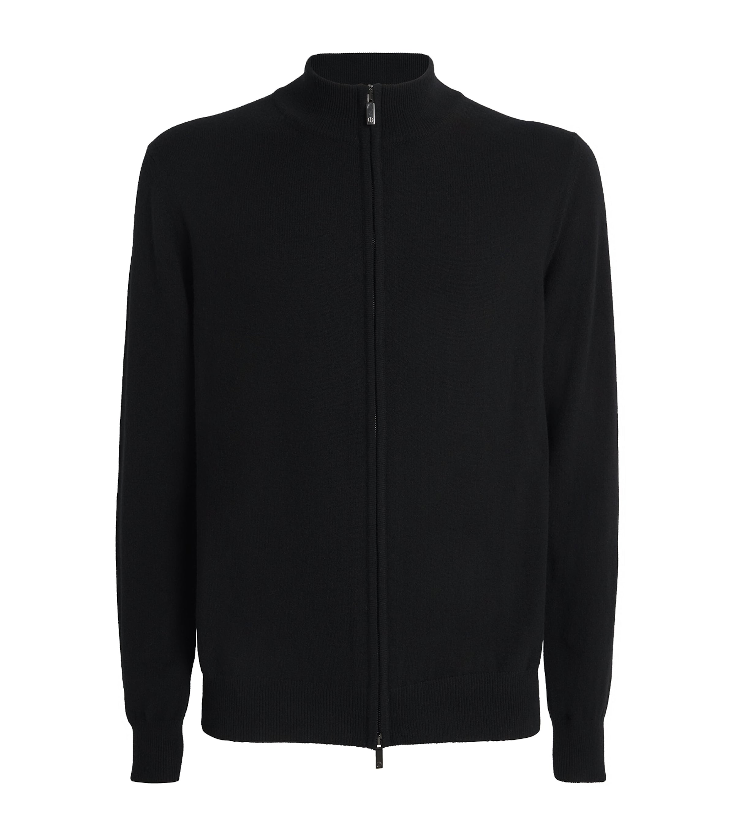 Cashmere Zip-Up Cardigan