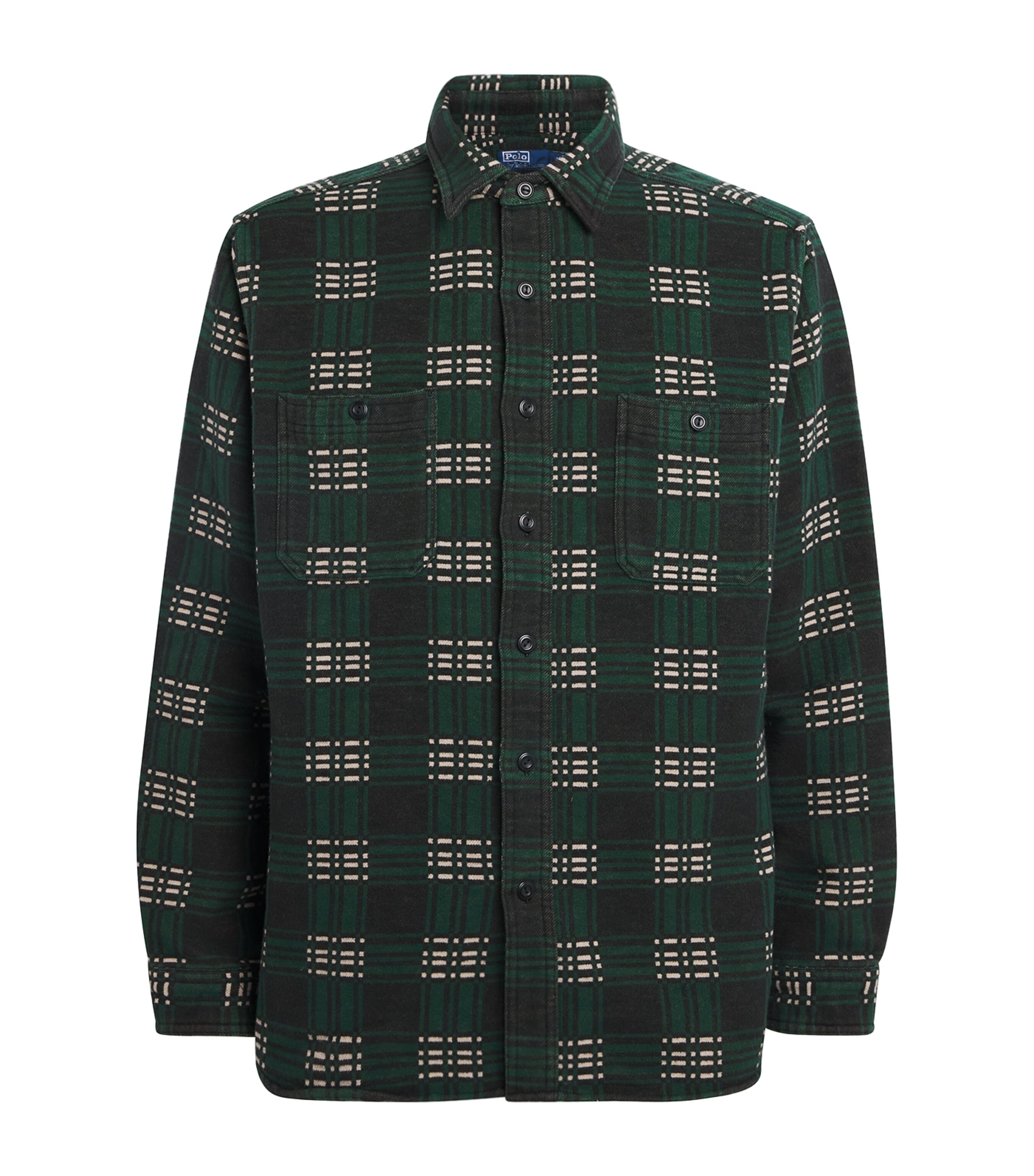 Cotton Check Flannel Overshirt