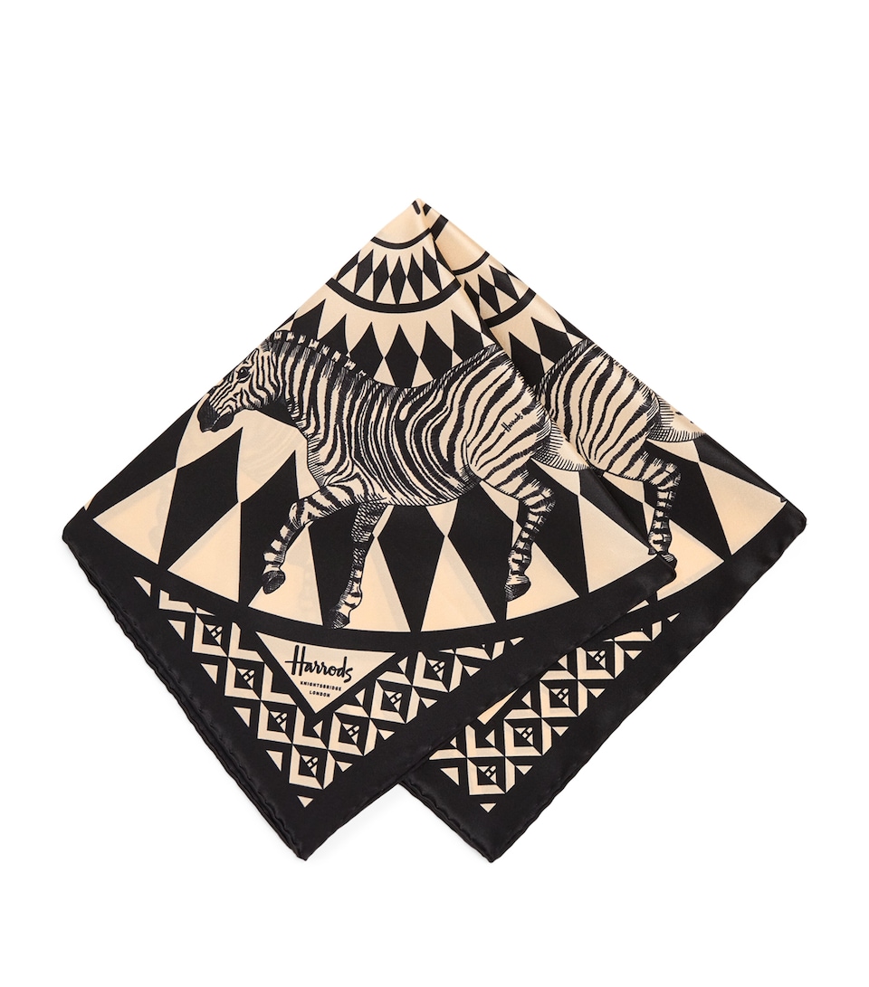 Silk Zebra Print Scarf