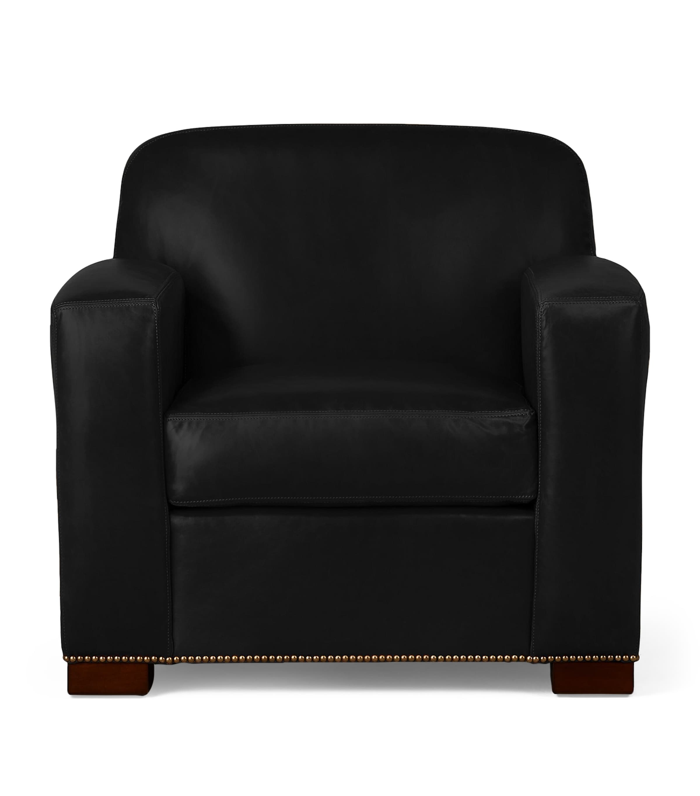 Maple and Leather Grant Armchair